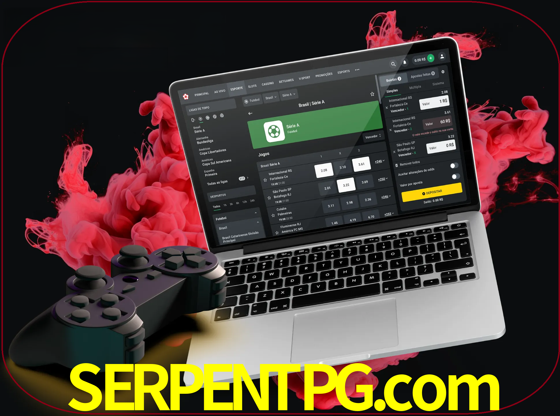 Visite a secção especial de jogos de vídeo em serpentpg para descobrir em que jogos pode apostar e ganhar muito dinheiro.