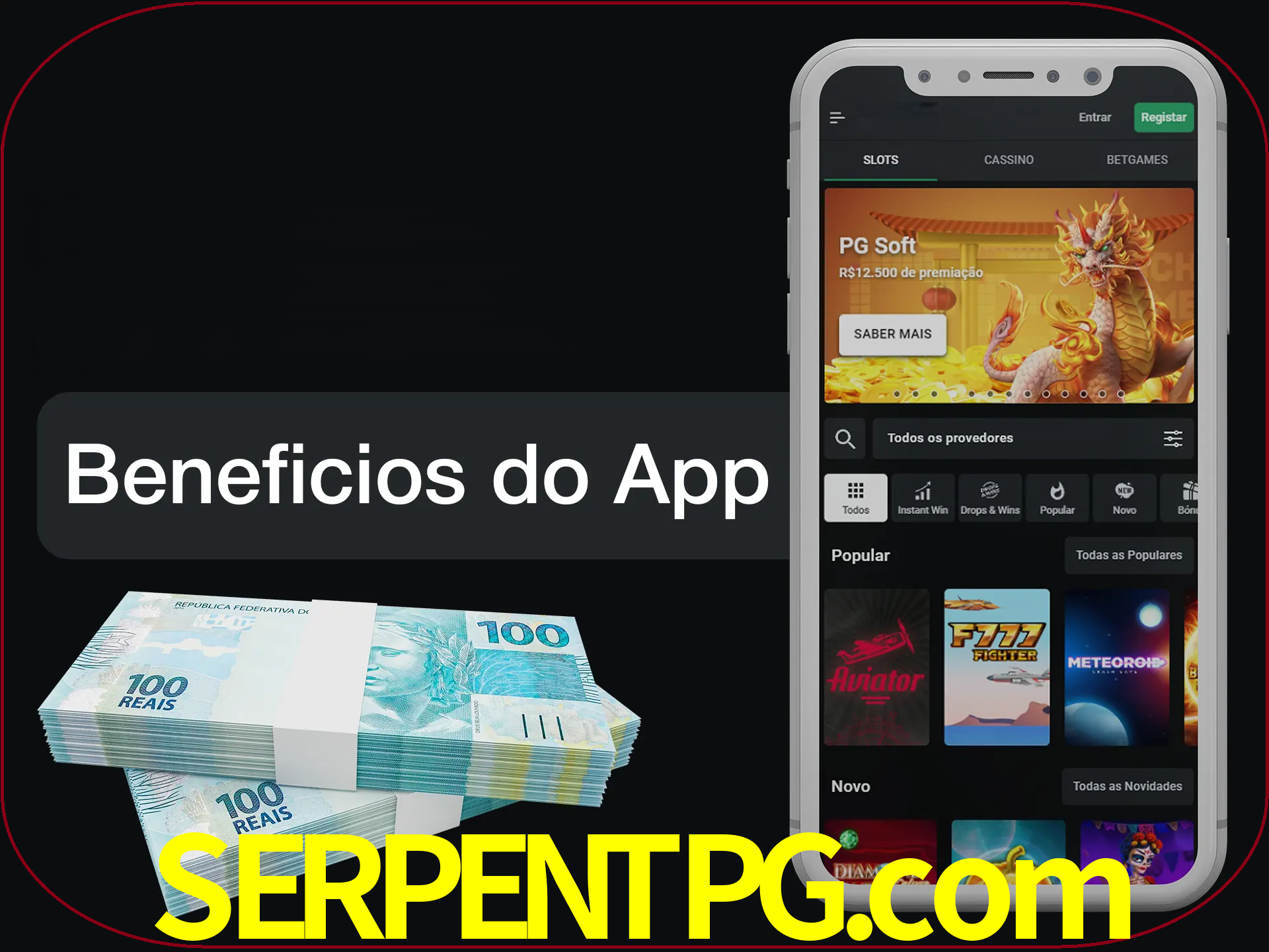 Obtenha todos os benefícios usando o aplicativo.