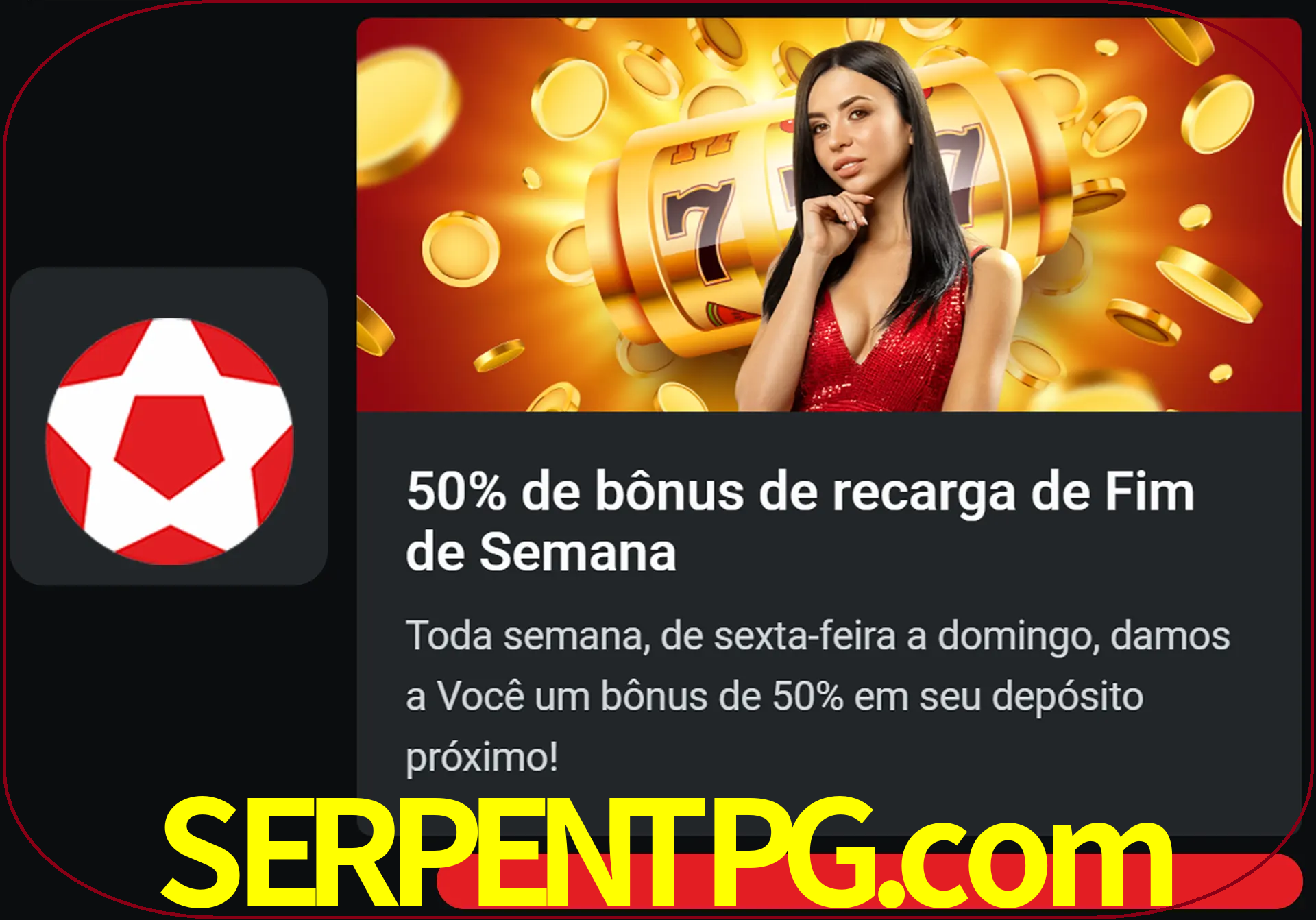 Volte a cada semana para receber novos bônus em dinheiro.