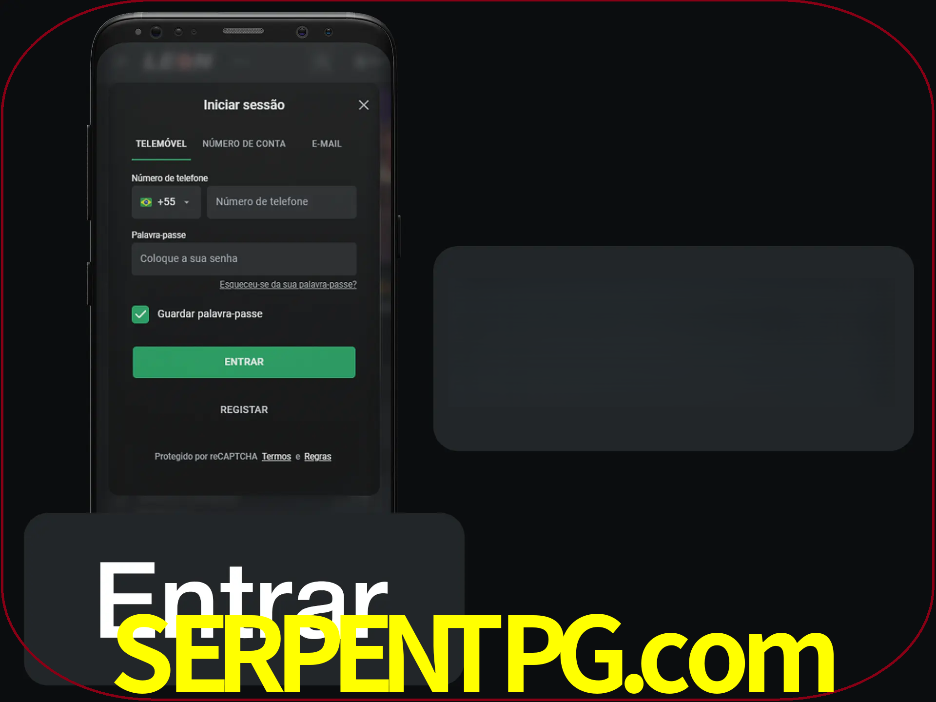 Faça o login para começar a apostar e jogar no cassino.