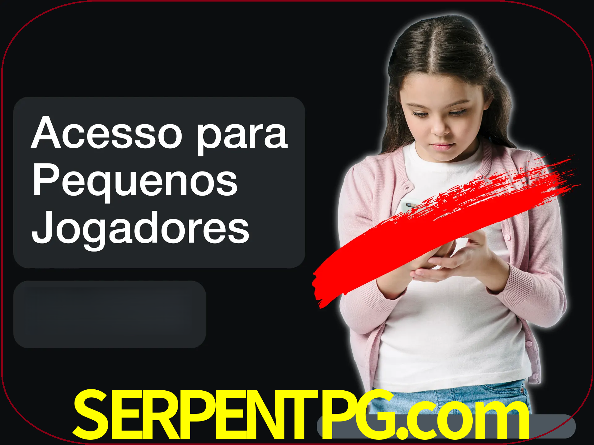 As crianças não podem jogar jogos de cassino.