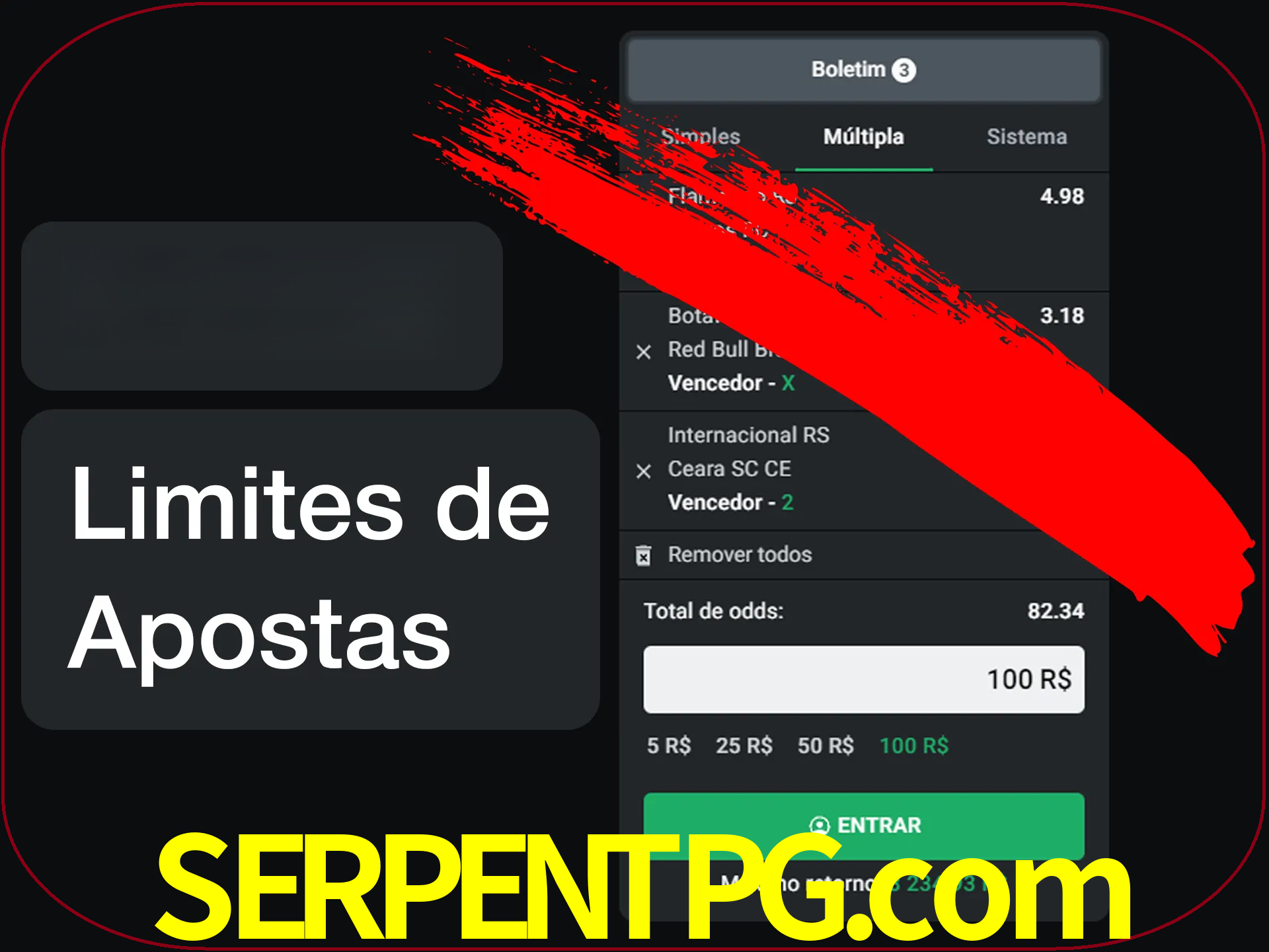 Não faça apostas loucas.