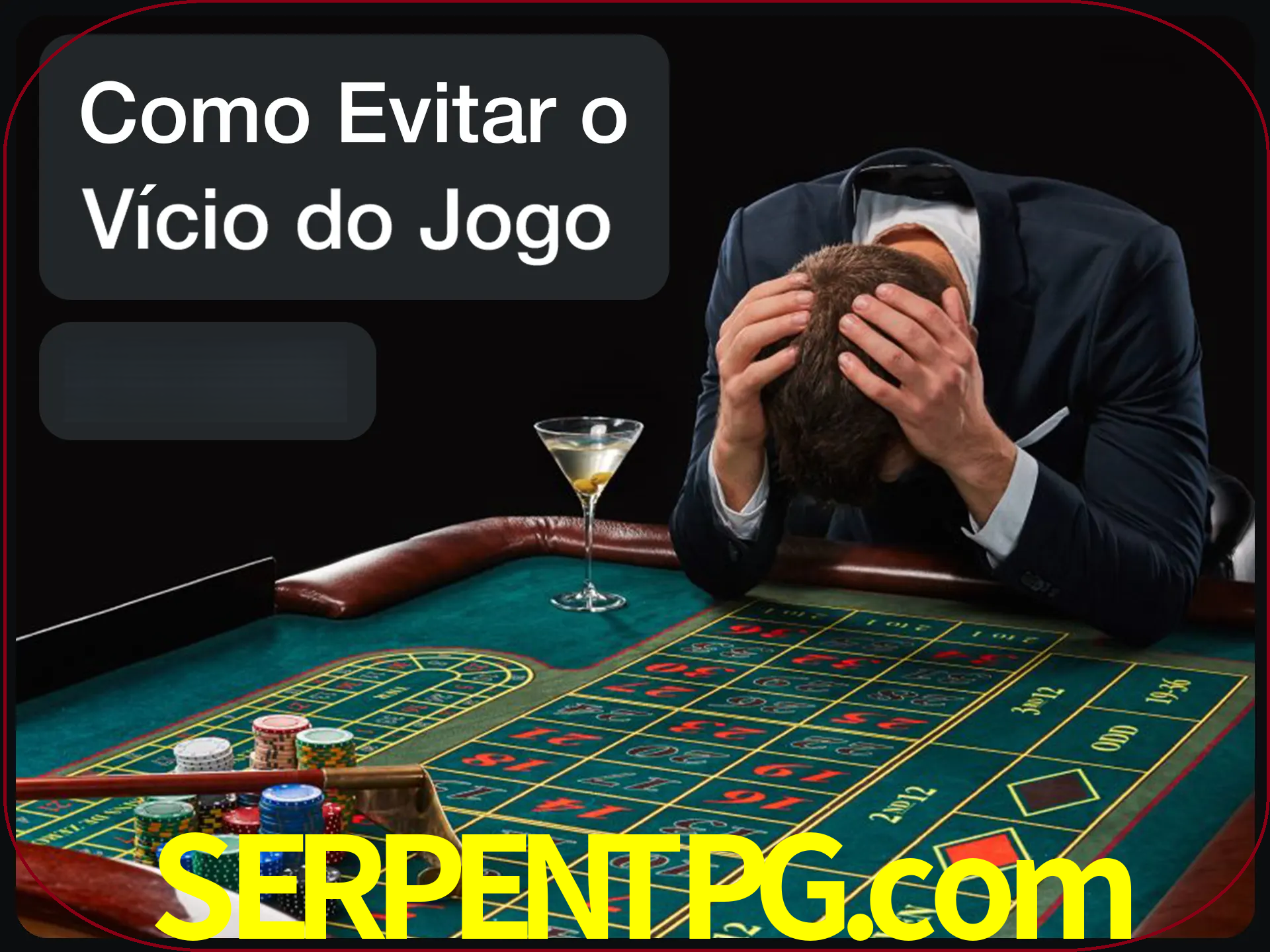 Você é responsável por cada uma de suas apostas.
